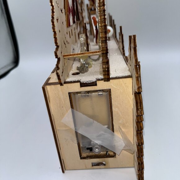 Wooden Cutout Candle Arch Christmas Lighted Holiday Display Snowman Snowball - Picture 15 of 15